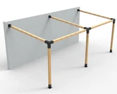 iAhşap Sundurma 3 Ana Direkli Sundurma Pergola Bağlantı Braket Seti - 2