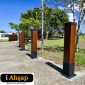 iAhşap 9 x 9 Ana Direkler İçin Çit Başlığı -Çit Kapağı - 5