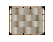 iAhşap Pergola Braket Seti 4 Ana Direkli Dalgalı Gölgelikli Üst Izgaralı - 8