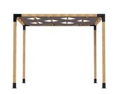 iAhşap Pergola Braket Seti 4 Ana Direkli Dalgalı Gölgelikli Üst Izgaralı - 5