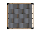 iAhşap Pergola Braket Seti 4 Ana Direkli Dalgalı Gölgelikli Üst Izgaralı - 3