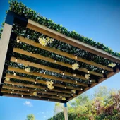 iAhşap Pergola Braket Seti 4 Ana Direkli - Izgaralı Pergola Seti - 8