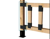 iAhşap 9 x 9 Mertekler ve Yan direkler İçin Pergola Braketi - 5