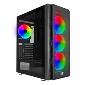 PowerBoost VK-G3506S USB 3.2 ARGB ATX Mid Tower Siyah Kasa thumbnail 1