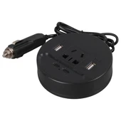 Olesson 1667 DC 12-24V 150W Oto Araç Power İnverter Çift TYPE-C - Çift USB - 220V Üniversal Priz Girişli - 2