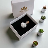 15 Gram Kalp Tasarımlı Cam Şişede Sunulan, 999 Ayar Gümüşten Üretilmiş Özel Granül Gümüş Hediyesi-553 - 5