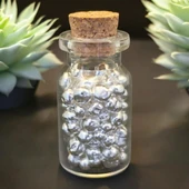 20 Gram 999 Ayar Gümüşten Üretilmiş Şeffaf Cam Şişede Sunulan Özel Granül Gümüş Hediyesi-552 - 1