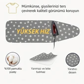 Ütü Masası Kılıfı Keçeli Gri Yıldızlı Desen - 2