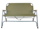 NURGAZ Çift Kişilik Katlanır Kamp Sandalyesi (NG C135 Yeşil) thumbnail 3