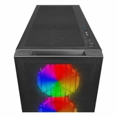 PowerBoost VK-G4306S USB 3.2 ARGB eATX Mid Tower Siyah Kasa thumbnail 3