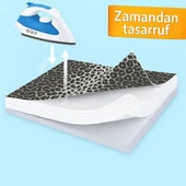 Ütü Masası Kılıfı Keçeli Gri Leopar Desen - 2