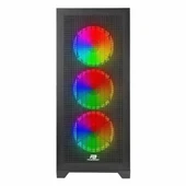 PowerBoost VK-G4306S USB 3.2 ARGB eATX Mid Tower Siyah Kasa thumbnail 2