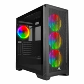 PowerBoost VK-G4306S USB 3.2 ARGB eATX Mid Tower Siyah Kasa thumbnail 1