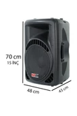 Lastvoice Ample-15AP Taşınabilir Seyyar Portatif Mikrofonlu Elektrikli Ses Sistemi Hoparlör (1000 Watt) - 2