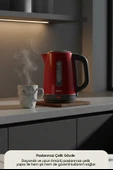 Sinbo Inox Su Isıtıcı Kettle  Paslanmaz Çelik SK-8031 Kırmızı - 4