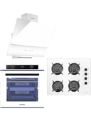 Luxell 88 Lt Platınum Beyaz Ankastre Set - 1