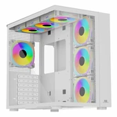 PowerBoost PB-SS02W USB 3.2 ARGB ATX Mid Tower Beyaz Kasa thumbnail 1