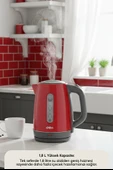 Sinbo Inox Su Isıtıcı Kettle  Paslanmaz Çelik SK-8031 Kırmızı - 2