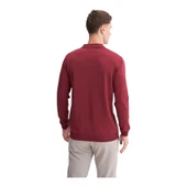 Slim Fit Viskon Kumaş Basic Polo Yaka Kazak - 7