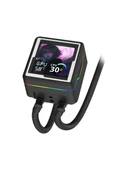 Dragos AquaForge 360 Intel-AMD 360MM LCD Ekranlı ARGB Siyah Sıvı Soğutucu - 4