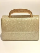 Monalisa Home Şık Abiye Sarı Yaldız Simli Çanta - 1