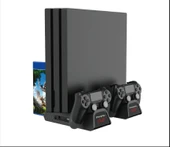 Ps4 Fanlı Şarj Standı - Soğutma ve Oyun Diski Düzeni Slim/Pro Uyumlu - 1