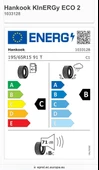 Hankook Kinergy Eco2 K435 195/65R15 91T (Yaz) (2024) - 2
