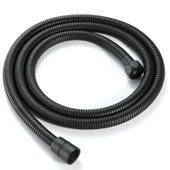 Siyah Paslanmaz Örgülü Duş Bağlantı Hortumu 150 cm Dayanıklı Esnek Banyo Aksesuarı Bağlantı Fıskiye thumbnail 4
