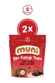 muni Glutensiz Çikolata Parçacıklı Yer Fıstığı Topu 2'li - 1