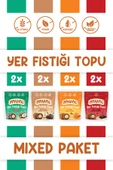 muni Karma Yer Fıstığı Topları Sağlıklı Atıştırmalık Paketi * 8 adet (Glutensiz/Şeker İlavesiz) - 1