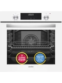 Simfer 8209 Ankastr Qs 9 Fonk Beyaz Cam Power Turbo Dij Saat - 1