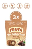muni Glutensiz, Katkısız Kakao Çekirdekli Yer Fıstığı Topu 3'lü - 1