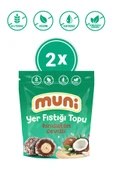 muni Glutensiz, Katkısız Hindistan Cevizli Yer Fıstığı Topu 2'li - 1