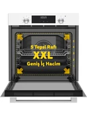 Simfer 8209 Ankastr Qs 9 Fonk Beyaz Cam Power Turbo Dij Saat - 2