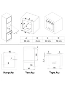 Simfer 8209 Ankastr Qs 9 Fonk Beyaz Cam Power Turbo Dij Saat - 7