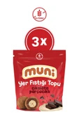 muni Glutensiz Çikolata Parçacıklı Yer Fıstığı Topu 3'lü - 1