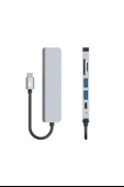 7in1 Type-C Çok Fonksiyonlu HDMI Girişli USB Çoğaltıcı TYPE-C Çoğaltıcı - 4