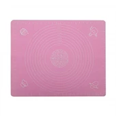 Silikon Ölçülü Hamur Açma Matı Pembe - 2