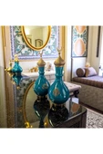 FREFLY Bakır hilal kapaklı ile el Emeği 53cm Turkuaz Büyük Boy Üzerindeki özel işlemeli bakır thumbnail 1