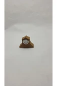 FREFLY STORE El Yapımı Ahşap Masaüstü Mini Saat – Özgün Tasarım, Pilli, Dekoratif - 3