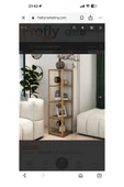 FREFLY 5 Katlı Atlantik Çam Ahşap Köşe Sehpası / Çok Amaçlı Dekoratif Raf, Saksı Standı, Çiçeklik - 4