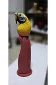 FREFLY Store den çok Canlı renkli 40 cm boy Papağan - 5