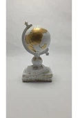 FREFLY STORE Kitaplı Dünya Dekoratif Küre Atlas Heykeli Beyaz Biblo - 6