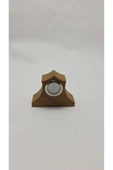 FREFLY STORE El Yapımı Ahşap Masaüstü Mini Saat – Özgün Tasarım, Pilli, Dekoratif - 5