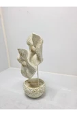 FREFLY STORE Beyaz Çiçek Dekoratif Salon Süsü Biblosu - 7