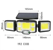 MİGHTY 192 COB LED GÜNEŞ ENERJİLİ HAREKET SENSÖRLÜ KUMANDALI BAHÇE GARAJ EV AYDINLATMA LAMBASI SOLAR IŞIK - 3
