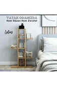 FREFLY 5 Katlı Ahşap Çiçeklik, Saksılık, Saksı Standı / Dekoratif Raf / Çok Amaçlı Kullanım (Atlantik Çam) - 4