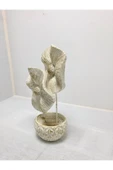 FREFLY STORE Beyaz Çiçek Dekoratif Salon Süsü Biblosu - 6