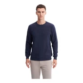 Erkek Slim Fit Pamuk Karışımlı Selanik Örgü Sweatshirt 56400 thumbnail 12