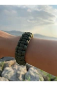 Paracord Bileklik Haki Yeşili cobra modeli thumbnail 2